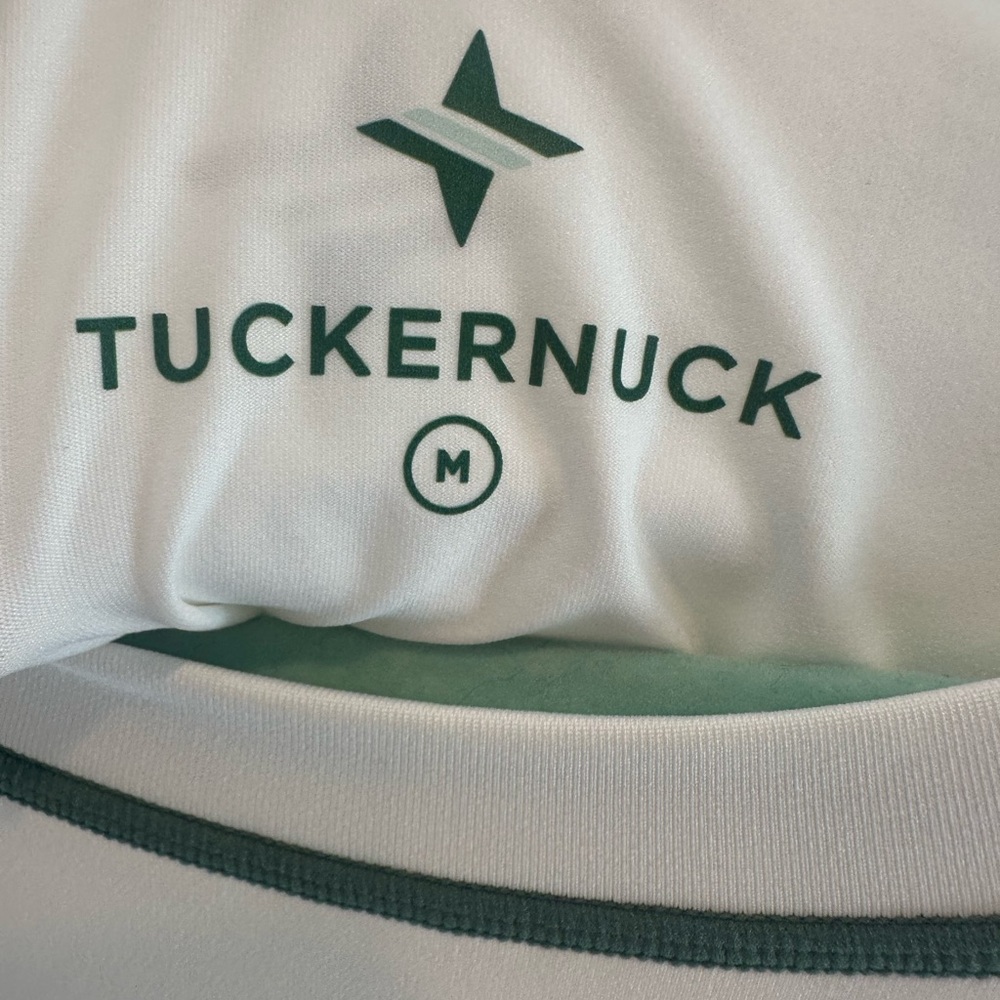 NWT-Tuckernuck Sport White and Green Athletic Dress - Picture 3 of 5